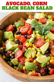 Black Bean Corn Tomato Salad Recipe Corn Black Bean Salad With Avocado And Tomatoes A Perfect Summer Corn Salsa Recipe Cornsalad C With Images Corn Avocado Salad Bean Corn Avocado Salad Corn Salsa Recipe