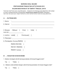 Check spelling or type a new query. Borang Soal Selidik