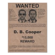 D B Cooper Wanted Poster In 2020 D B Cooper True Crime Books Crime Books