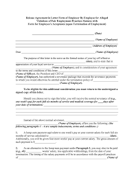 The letter should necessarily be written in a formal language, showing due respect and politeness to the recipient. Release Agreement In Letter Form Of Employer By Employee For Alleged Fill Out And Sign Printable Pdf Template Signnow