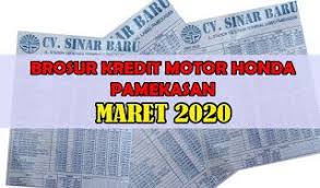 Brosur Kredit Motor Honda Pamekasan Maret 2020 Brosur Marketing Honda