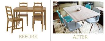 It was always a bit too big for this smaller space. Acute Designs Ikea Hack Dining Room Table Dining Room Table Diy Dining Room Table Ikea Dining Table Hack