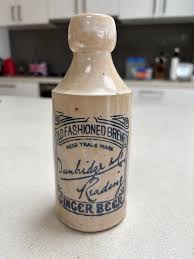 J LADD BLUE Top Ginger Beer Bottle Adelaide Port & Gawler