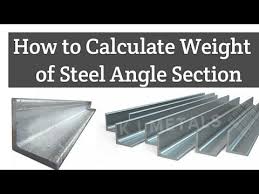 how to calculate weight of steel angle
