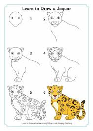 Drawing tutorials of easy cheetah. Learn To Draw A Jaguar Cheetah Drawing Cute Drawings Animal Drawings