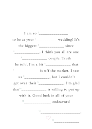 With these mad libs, you can retell the classic tales of the ant and the grasshopper, the tortoise and the hare, the lion and the mouse, and the goose and the golden eggs. within these parameters, creativity is bound to flourish. Free Printable Wedding Mad Libs Popsugar Smart Living