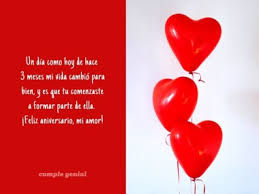 Frases de amor para aniversario de novios para whatsapp. Carta De 3 Meses De Novios Cumple Genial