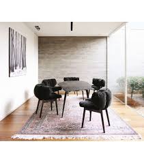 Egeo Edra Table Milia Shop Dining Room Design Modern Blue Velvet Chairs Luxury Dining Room