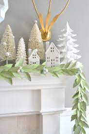 Diy Paper Leaf Garland Centsational Style Diy Christmas Garland Christmas Garland Diy Christmas Paper