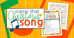 Just click on the thumbnail and right click and save the bigger image that will open up. Name That Christmas Song Game Sunshine And Rainy Days