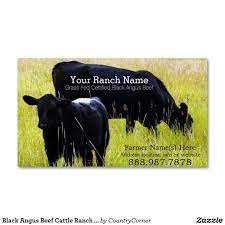 Black Angus Beef Cattle Ranch Farm Business Card Magnet Zazzle Com In 2021 Black Angus Beef Cattle Ranching Beef Cattle