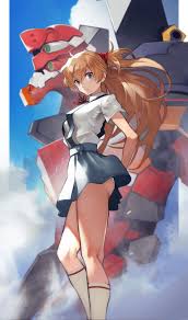 Asuka with Unit 02 : revangelion