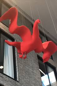 Flying Red Bird Sculpture I 2020