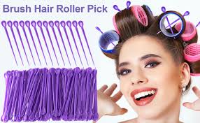 Amazon.com: Mxxipp 100 púas de rodillo de cepillo, varilla de plástico para  el cabello, rizador de pelo, accesorios de punto de ganchillo para mujer,  color morado : Belleza y Cuidado Personal
