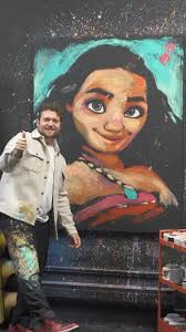 Painting Moana in 10 minutes‼️ Who should I paint next⁉️ #moana #disney