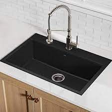 Check spelling or type a new query. Kraus Kgd 412b 31 1 5 Inch Dual Mount Single Bowl Black Onyx Granite Kitchen Sink Buy Online At Best Price In Uae Amazon Ae