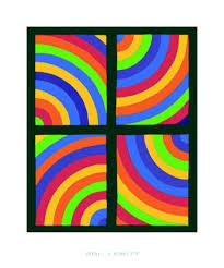 Ich empfehle dir eine polsterung des bildes rund herum mit pappe. Color Arcs In Four Directions C 1999 Premium Giclee Print Sol Lewitt Allposters Com Stella Art Art Elementary Art