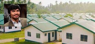 The filipino fighter is plotting his return to the ring and could probably afford to add another wing to his house if he beats errol spence jr in august. Manny Pacquiao Has Built 1 000 Homes For Poor Filipinos Good News Network