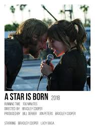 Starring bradley cooper, sam elliott, bonnie somerville A Star Is Born Polaroid Poster Indie Movie Posters Film Posters Vintage Movie Poster Wall