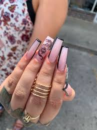 Pinterest Xobelin Edgy Nails Long Acrylic Nails Bling Acrylic Nails