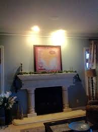 Fireplace ideas tile bottom simple mantle over. Size Of Art Above Fireplace Mantle