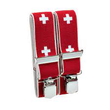 Die euro 2008 kommt näher. Hosentrager Schweizer Kreuz Schweizer Fanartikel Bestswiss