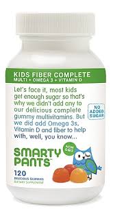Relief conditions related to calcium and vitamin d deficiency disorders; Smarty Pants Kids Complete Fiber