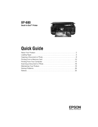 Epson xp520 xp620 xp625 xp720 xp760 printer waste ink pad full reset engineer cd. Epson Xp 600 User S Guide Manualzz