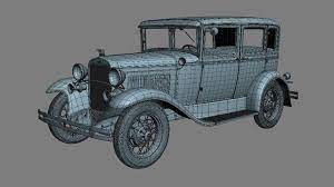 3d 1929 Fordor Sedan Model Turbosquid 1355836 Sedan 3d Model Coupe