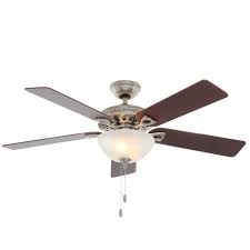 Hunter Astoria 52 In Indoor Brushed Nickel Ceiling Fan With Light Kit Ceiling Fan Brushed Nickel Ceiling Fan Brushed Nickel