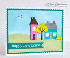 Christmas elegance card gold and red victorian. Inky Fingers My Favorite Things Home Sweet Home New Home Card