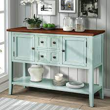 2 door buffet cabinet lune buffet sideboard unit is designed to solve all your storage needs. Console Table Buffet Sideboard 2020 New 46 Buffet Cabinet Sideboard With Four Storage Drawers Two Cabinets And Bottom Shelf Wood Console Table Storage Cabinet For Dining Room Home Furniture L2435 Walmart Com