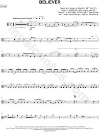 The metzler violin shop has been serving players of bowed string instruments in the los angeles area since 1979. Imagine Dragons Believer Viola Sheet Music In G Minor Transposable Download Print Sku Mn0178023