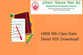 The board will release class 12th practical date sheet online along with theory exam dates. Hbse 9th Date Sheet 2021 Haryana Board Class 9 Time Table Pdf