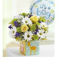 Baby boy flowers and balloons. Playtime For Baby Boy Bouquet W Balloon Mobile Al
