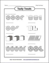 Tasty Treats Mixed Numbers Super Teacher Worksheets Teacher Worksheets Super Teacher