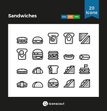Download Sandwiches Icon Pack Available In Svg Png Eps Ai Icon Fonts Icon Pack Icon Sandwiches