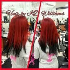 Red On Top Black On The Bottom Hair Beauty Hair Styles Hair Dos