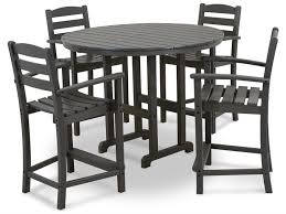 Polywood La Casa Caf Recycled Plastic 5 Piece Counter Set Pws143 1 In 2020 Dining Set Counter Set Patio Dining Set