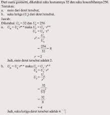 Contoh Soal Barisan Geometri