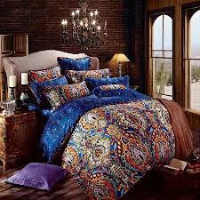 Visit dillard's to find clothing, accessories, shoes, cosmetics & more. Orange And Royal Blue Bohemian Tribal Style Unique Pattern Design Luxury Egyptian Cotton Full Queen Size B Luxury Bedding Sets Bedding Sets Queen Bedding Sets