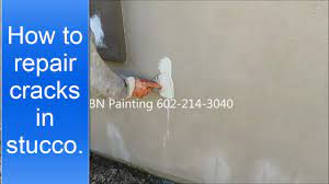 How to repair cracks and holes in stucco: How To Repair Cracks In Stucco Fixing Stucco Cracks Before Painting Youtube