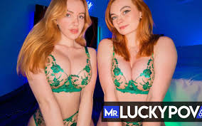 Perfect Redhead Threesome with British Babes Scarlett Jones and Lola Rose