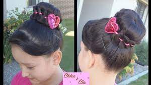 Dona Recogido Con Trenza Peinados Para Ninas Trenzas Y Peinados Youtube