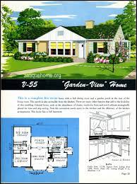 The best part is that it comes with sliding doors! 1949 Ranch Style Homes From National Plan Service And Antiquehome Org House Blueprints Vintage House Plans House Plans