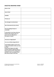 Briefing notes make the decision makers informed about their important decisions, as they are usually responsible for them. 40 Creative Brief Templates Examples á… Templatelab