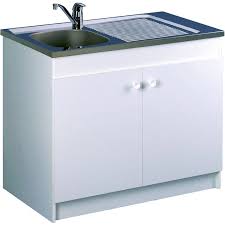 Meuble Sous Evier 90 Leader 2 Portes Hydrofuge Aquarine 200114