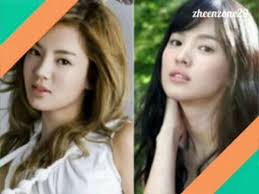 Zheenzone29 Female Korean Personality Pairs Who Almost Look Alike Visit My Youtube Channel To Watch The Full Vide Plastic Surgery Song Hye Kyo Eye Surgery
