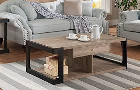 How to style your coffee table so much more than a surface for mugs and tv remotes, a coffee table offers all sorts of potential to brighten up your lounge. Modern Dark Taupe 2 Toned Coffee Table Drawer Storage Compartment Buy Online In Angola At Angola Desertcart Com Productid 35952044