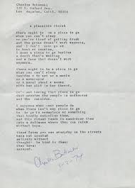 Charles Bukowski Manuscript A Plausible Finish Charles Bukowski Charles Bukowski Poems Words